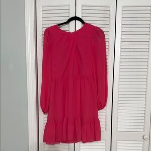 Milly Vibrant Pink Long Sleeve Dress
